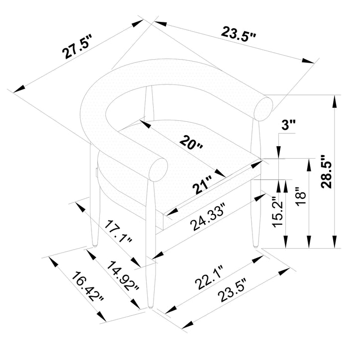 Dunmore Arm Chair - Home Discount Furniture - NJ-linden