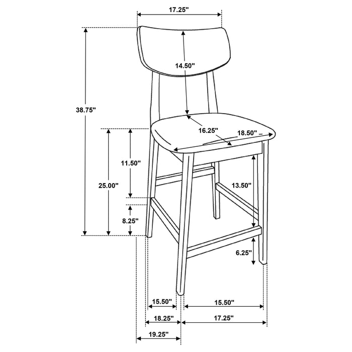 Robbie 5 Pc Counter Height Dining Set - Home Discount Furniture - NJ-linden