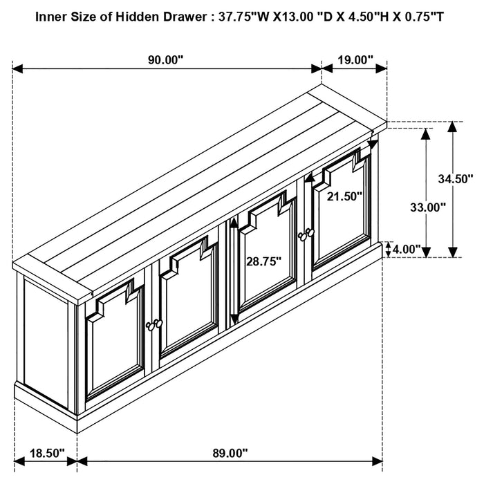 Florence Sideboard - Home Discount Furniture - NJ-linden