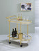 Desiree 2-tier Bar Cart with Casters Black - Home Discount Furniture - NJ-linden
