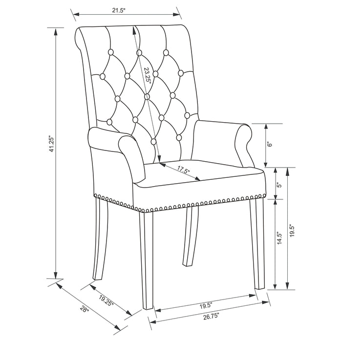 Alana Arm Chair - Home Discount Furniture - NJ-linden