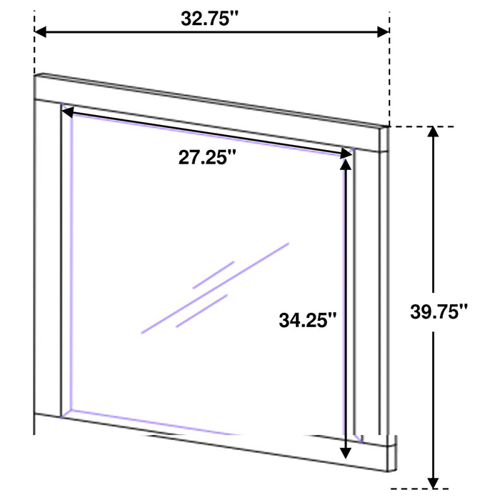 Jessica Dresser Mirror - Home Discount Furniture - NJ-linden