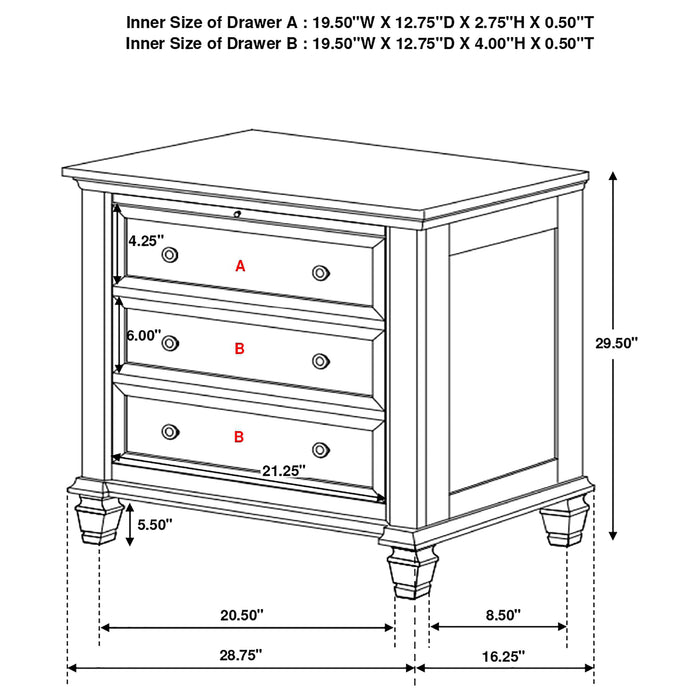 Sandy Beach Nightstand - Home Discount Furniture - NJ-linden