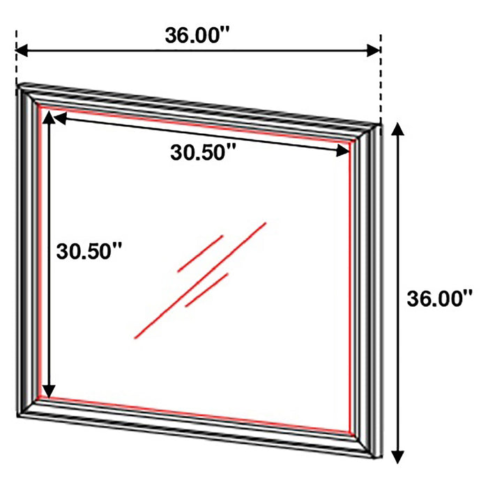 Sandy Beach Dresser Mirror - Home Discount Furniture - NJ-linden