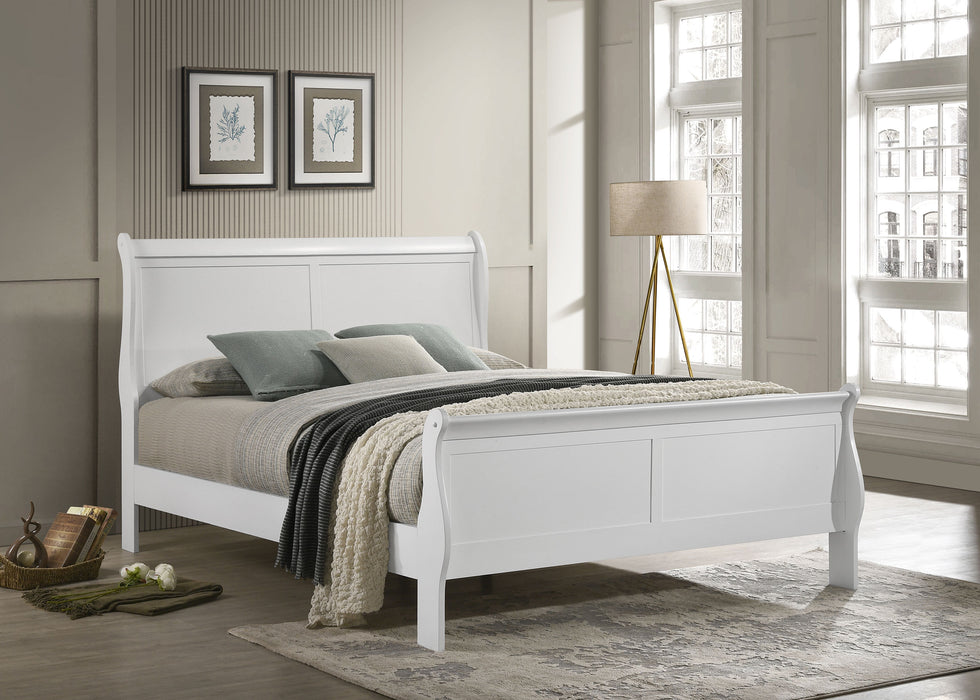 Louis Philippe Eastern King Bed - Home Discount Furniture - NJ-linden