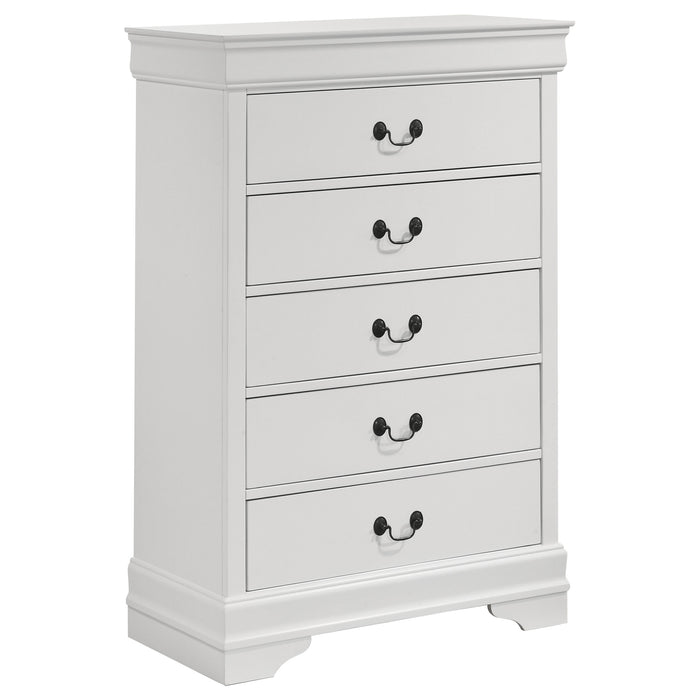 Louis Philippe 5 Pc Bedroom Set - Home Discount Furniture - NJ-linden