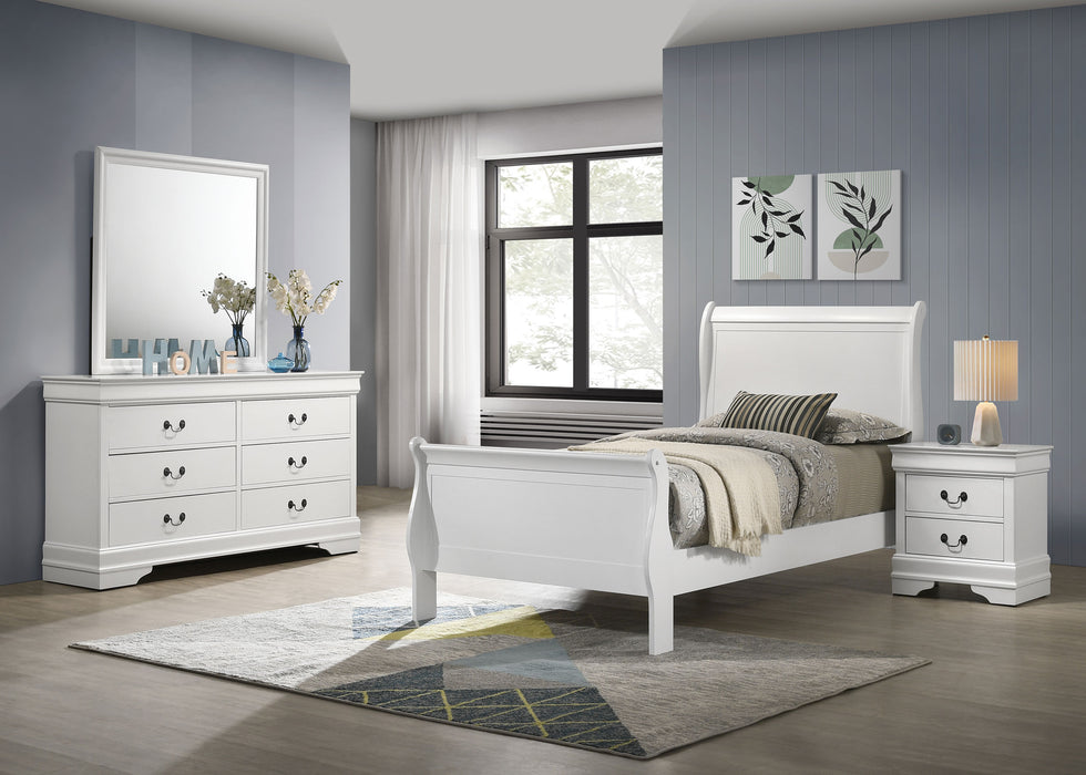 Louis Philippe 4 Pc Bedroom Set - Home Discount Furniture - NJ-linden