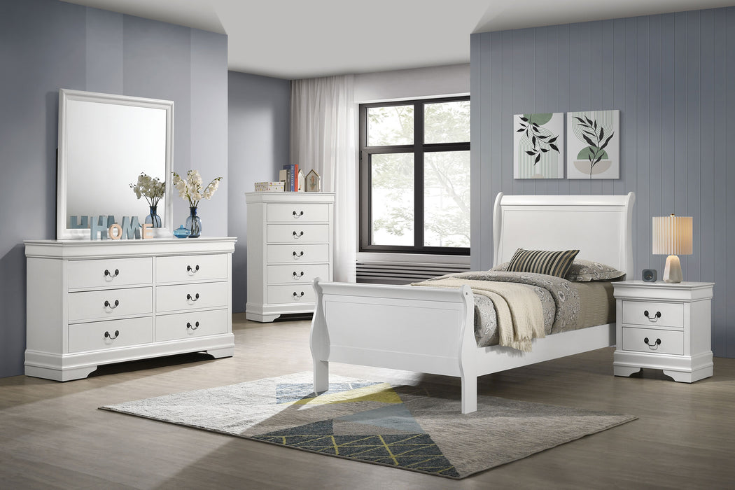 Louis Philippe Twin Bed - Home Discount Furniture - NJ-linden