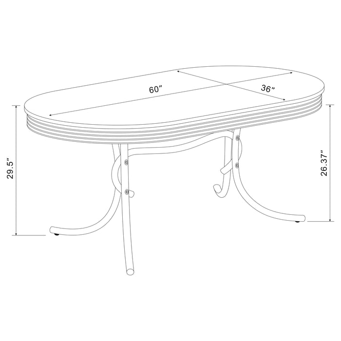 Retro Dining Table - Home Discount Furniture - NJ-linden