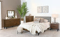 Mays Upholstered Bedroom Set Walnut Brown and Grey - Home Discount Furniture - NJ-linden