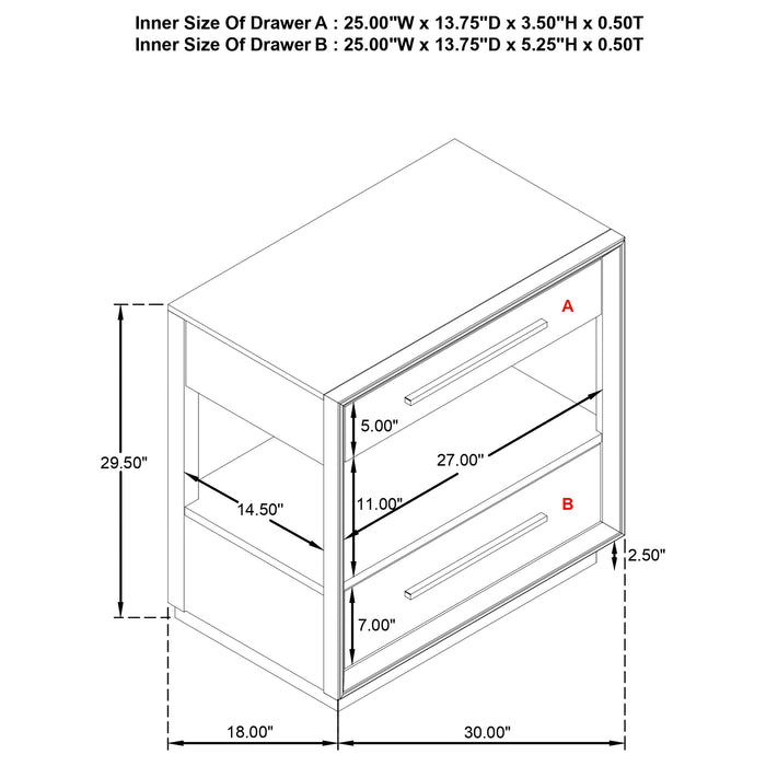 Durango Nightstand - Home Discount Furniture - NJ-linden