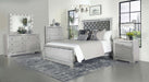 Eleanor Upholstered Tufted Bedroom Set Metallic - Home Discount Furniture - NJ-linden