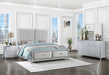 Larue Tufted Bedroom Set Silver - Home Discount Furniture - NJ-linden