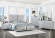 Larue Tufted Bedroom Set Silver - Home Discount Furniture - NJ-linden
