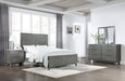 Nathan Bedroom Set White Marble and Grey - Home Discount Furniture - NJ-linden