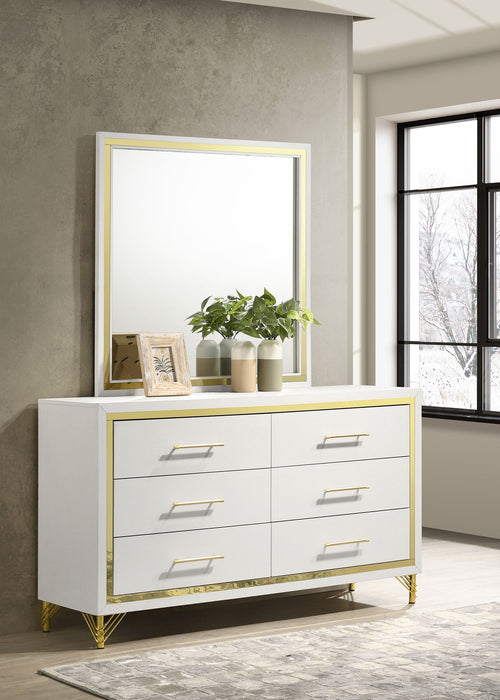 Lucia Dresser With Mirror - Home Discount Furniture - NJ-linden