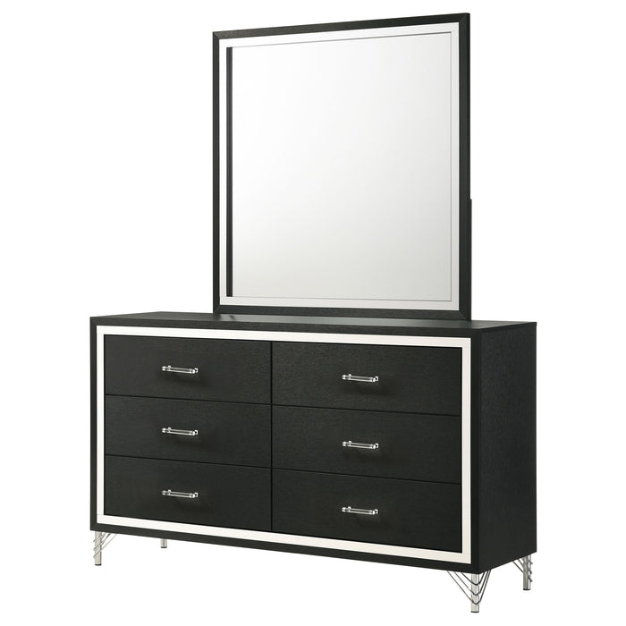 Lucia Dresser With Mirror - Home Discount Furniture - NJ-linden