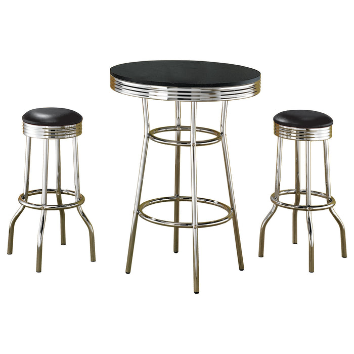 Retro 3 Pc Bar Set - Home Discount Furniture - NJ-linden