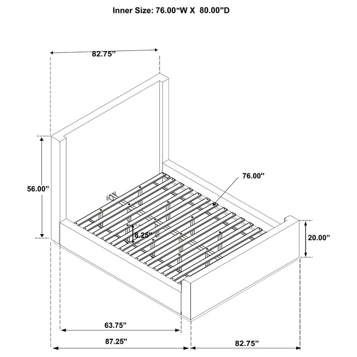 Nala Eastern King Bed - Home Discount Furniture - NJ-linden