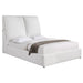 Gwendoline Upholstered Platform Bed with Pillow Headboard White - Home Discount Furniture - NJ-linden