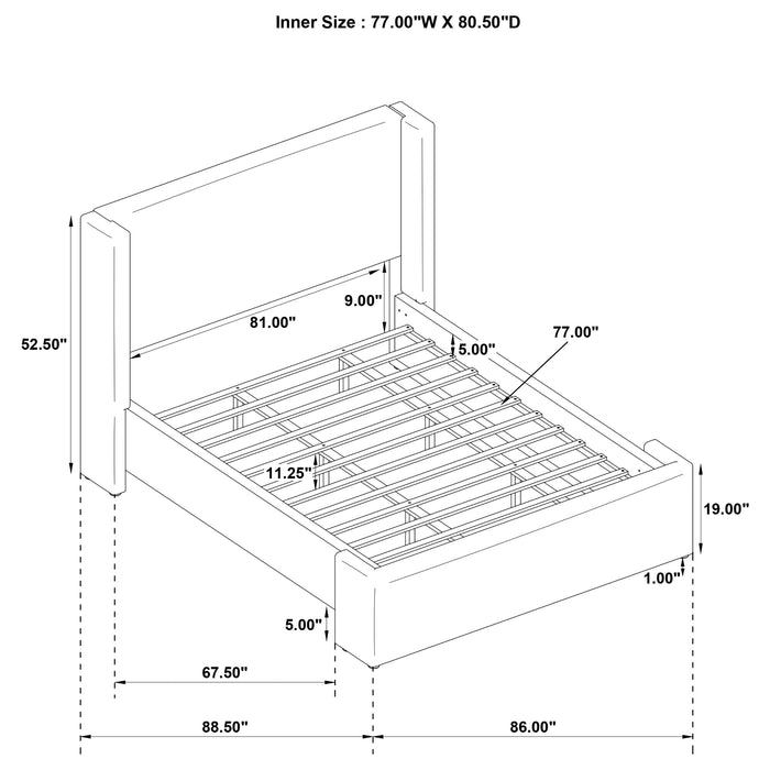 Alamosa Eastern King Bed - Home Discount Furniture - NJ-linden