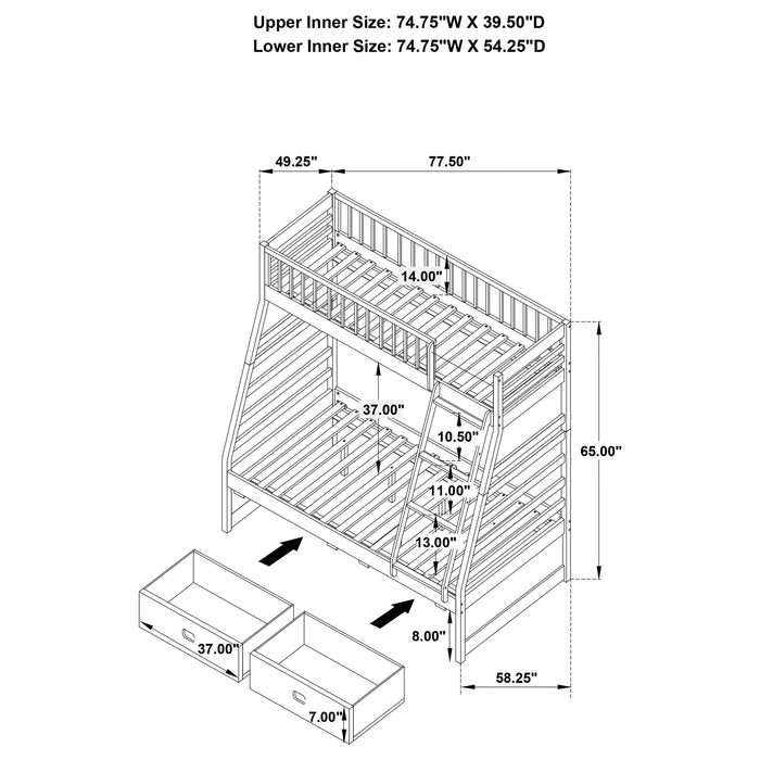 Ashton Bunk Bed - Home Discount Furniture - NJ-linden