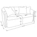 Townsend Stationary Loveseat - Home Discount Furniture - NJ-linden