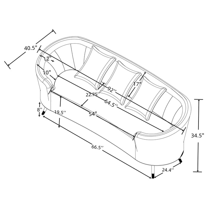 Ellorie Stationary Sofa - Home Discount Furniture - NJ-linden