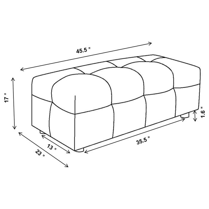 Everly Ottoman - Home Discount Furniture - NJ-linden