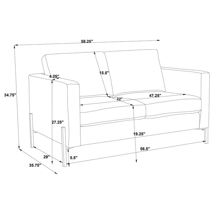 Tilly Stationary Loveseat - Home Discount Furniture - NJ-linden