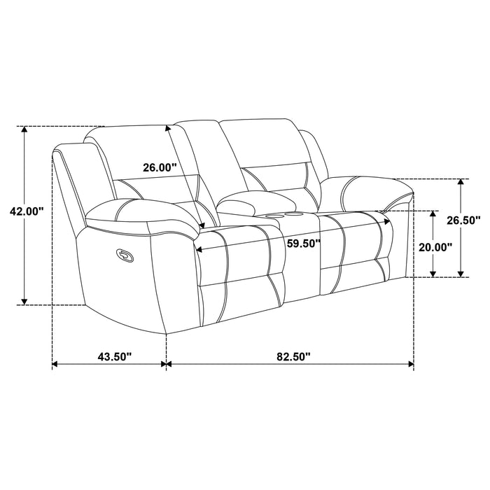 Gilson Reclining Loveseat - Home Discount Furniture - NJ-linden