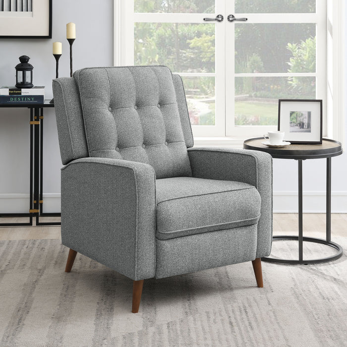 Davidson Upholstered Tufted Push Back Recliner - Home Discount Furniture - NJ-linden