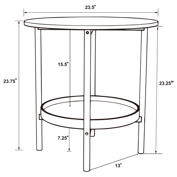 Delfin End & Side Table - Home Discount Furniture - NJ-linden