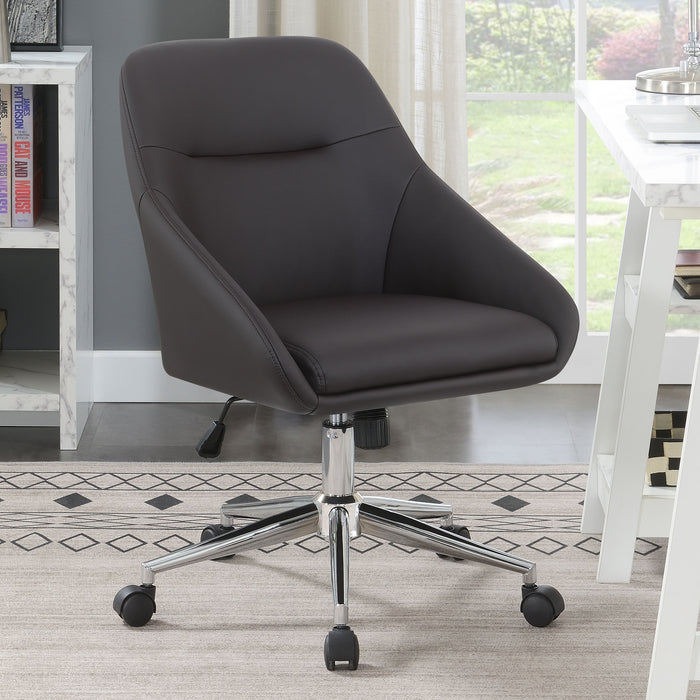 Jackman Upholstered Office Chair with Casters - Home Discount Furniture - NJ-linden