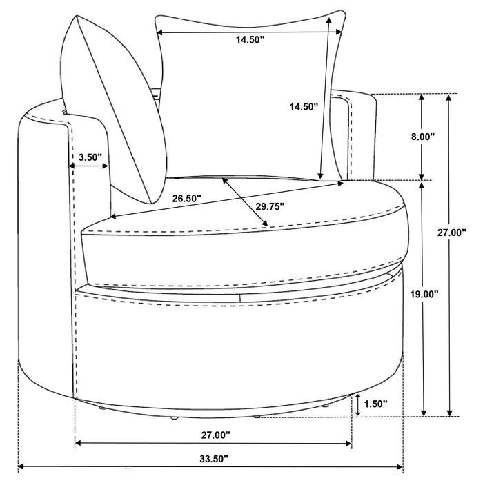 Debbie Accent Chair - Home Discount Furniture - NJ-linden