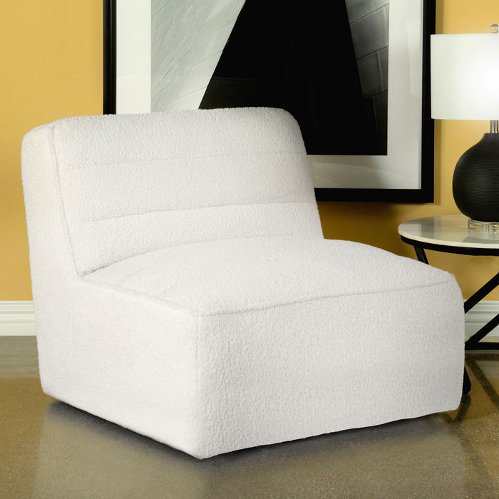 Cobie Upholstered Swivel Armless Chair - Home Discount Furniture - NJ-linden
