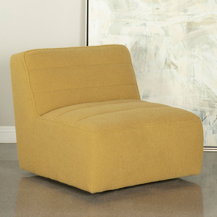 Cobie Upholstered Swivel Armless Chair - Home Discount Furniture - NJ-linden