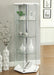 Traditional Glass Hexagon Curio Cabinet - Home Discount Furniture - NJ-linden