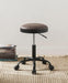 Ouray Vintage Mocha PU & Black Adjustable Stool image