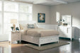 Sandy Beach Queen Storage Sleigh Bed Cream White - Home Discount Furniture - NJ-linden