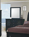Sandy Beach Vertical Dresser Mirror Black - Home Discount Furniture - NJ-linden