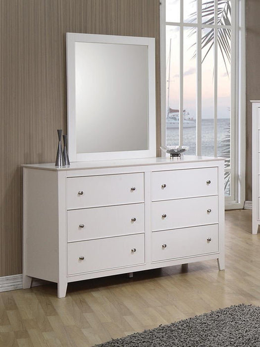 Selena 6-drawer Dresser Cream White - Home Discount Furniture - NJ-linden