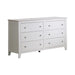 Selena 6-drawer Dresser Cream White - Home Discount Furniture - NJ-linden