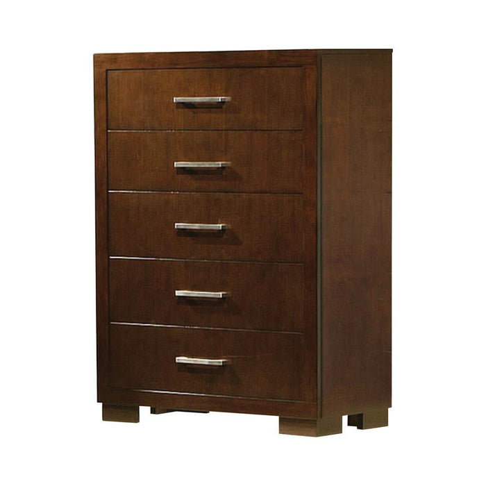 Jessica 5-drawer Chest Cappuccino - Home Discount Furniture - NJ-linden