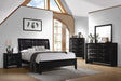 Briana Queen Upholstered Panel Bed Black - Home Discount Furniture - NJ-linden