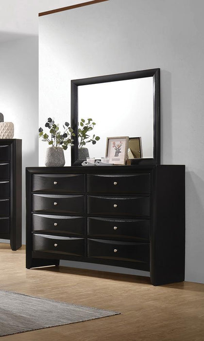 Briana Rectangle Dresser Mirror Black - Home Discount Furniture - NJ-linden