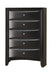 Briana Rectangular 5-drawer Chest Black - Home Discount Furniture - NJ-linden
