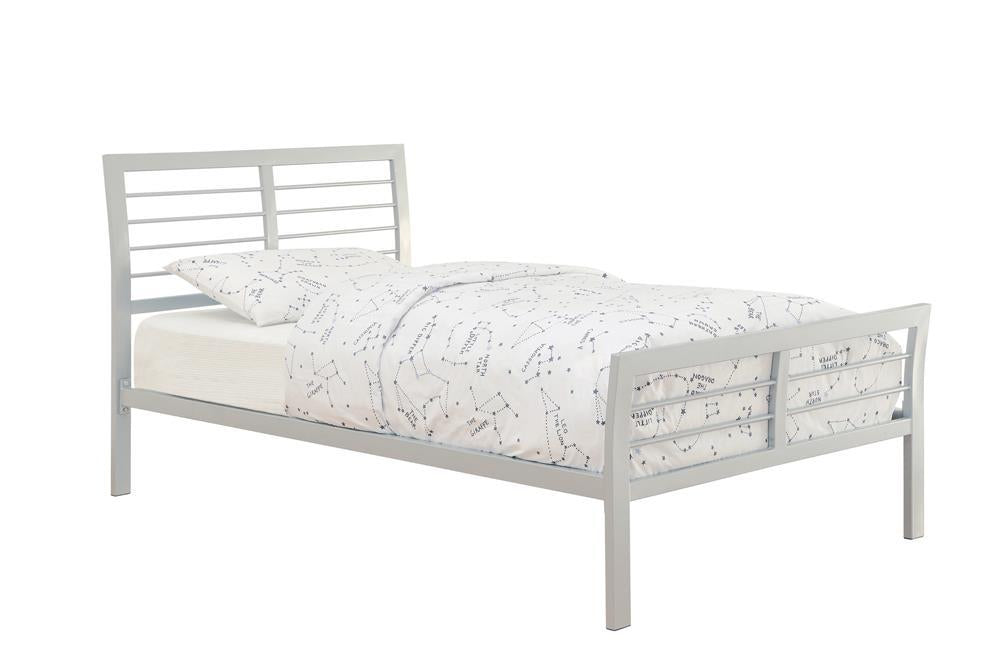 Cooper Queen Metal Bed Silver - Home Discount Furniture - NJ-linden