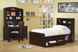 Phoenix Twin Bookcase Bed with Underbed Storage Cappuccino - Home Discount Furniture - NJ-linden