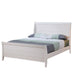 Selena Full Sleigh Platform Bed Cream White - Home Discount Furniture - NJ-linden